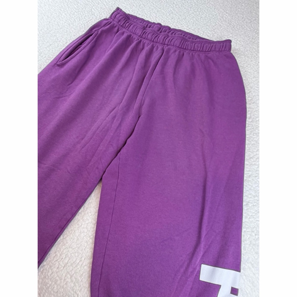 PINK • Victoria's Secret Purple Logo High-Waisted Sweatpants, M - Picture 5 of 11
